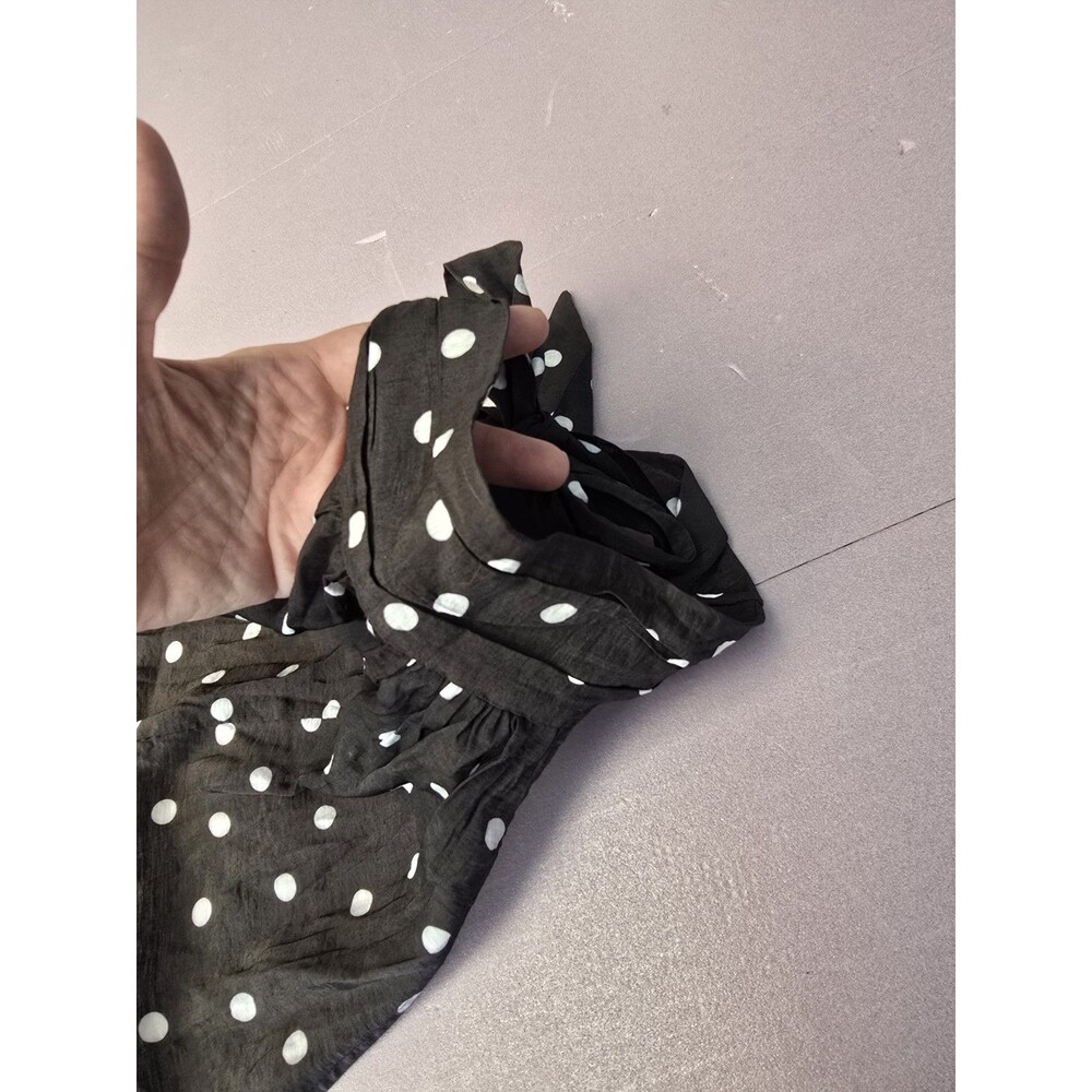 Balloon Leg Jumpsuit Celandine Breeze Sheer S Anthropologie Polka Dot Lightweigh - Picture 7 of 10